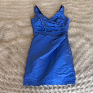 ALFRED SUNG Vibrant Blue Mini Dress